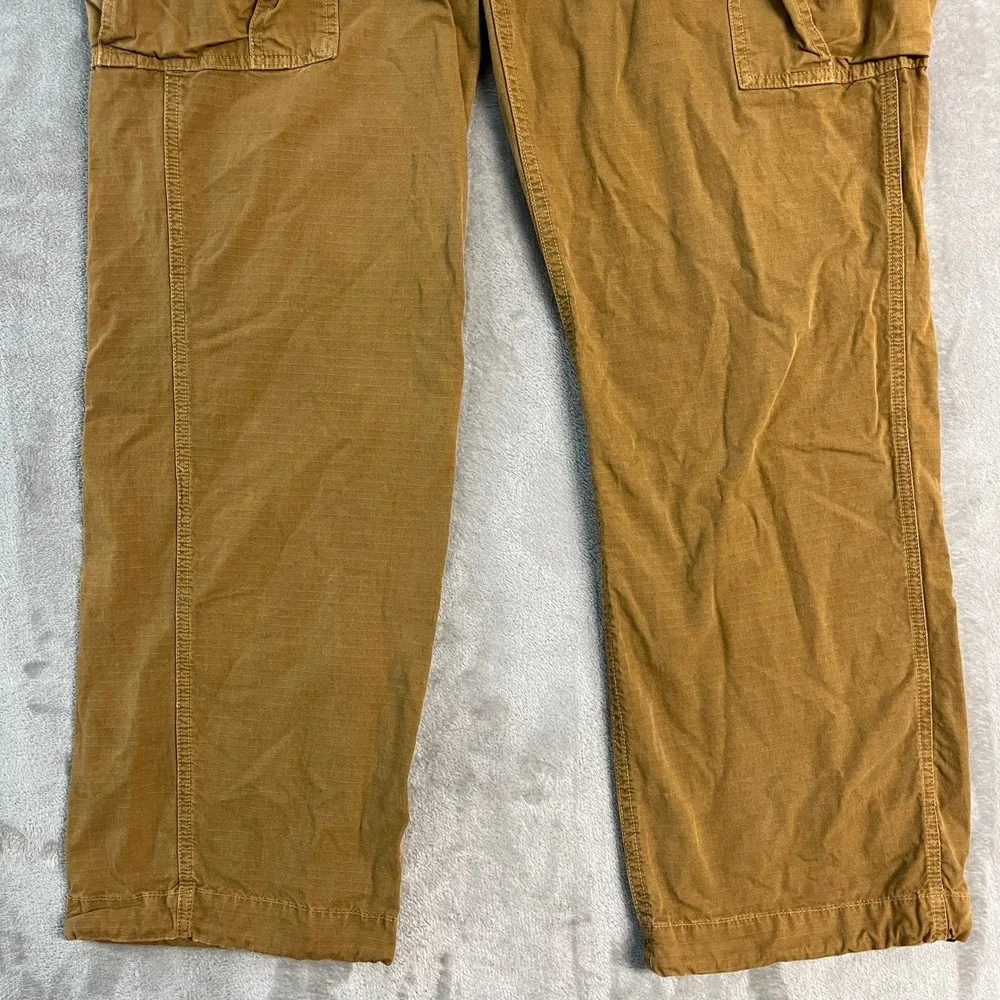 Vintage American Eagle Mens Cargo Pants Brown Ripstop 32x32 (34x31) Utility Gorp